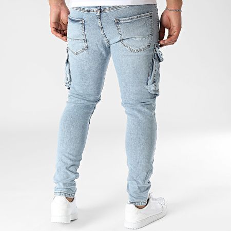 Classic Series - Jeans Cargo in denim blu