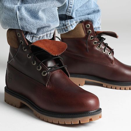 Timberland - Stivali Timberland Heritage 6 In Lace Waterproof A41MW Burgundy Full Grain