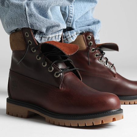 Timberland - Stivali Timberland Heritage 6 In Lace Waterproof A41MW Burgundy Full Grain