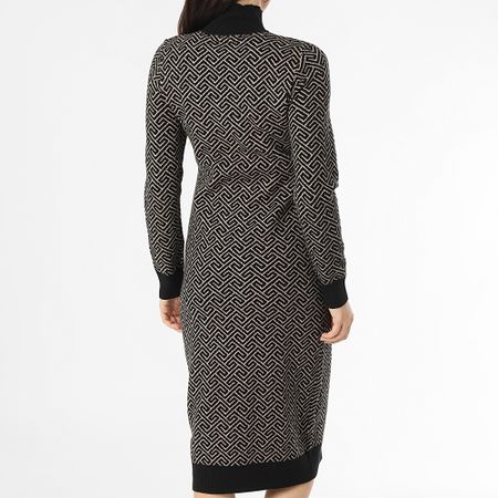 Vero Moda - Abito Maglione donna a collo alto Aria Beige Nero