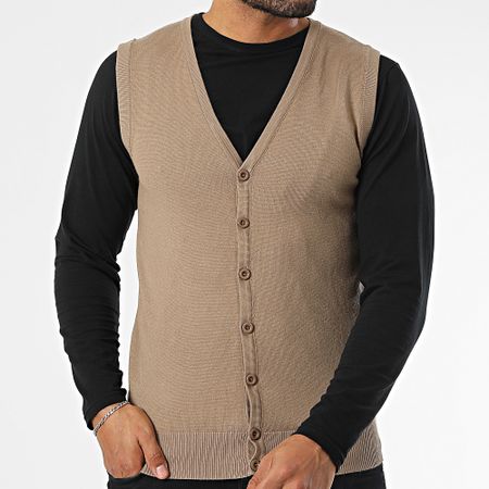 Classic Series - Gilet senza maniche beige scuro