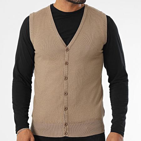 Classic Series - Gilet senza maniche beige scuro