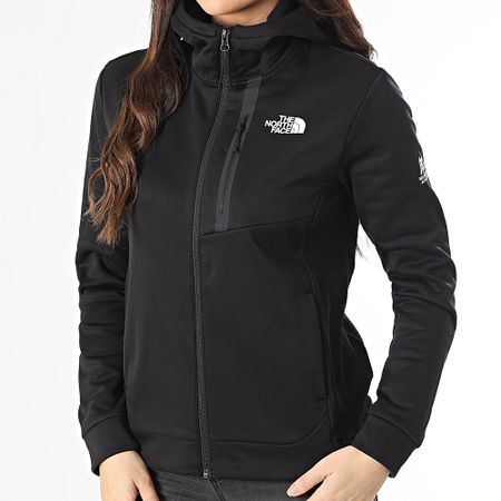 The North Face - Felpa da donna con cappuccio e zip integrale A893U Nero