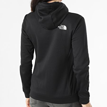 The North Face - Felpa da donna con cappuccio e zip integrale A893U Nero