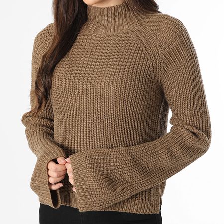 Only - Maglione a collo alto Justy Tine Donna Cammello