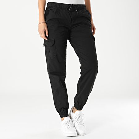 Urban Classics - Pantaloni Cargo neri da donna TB3626