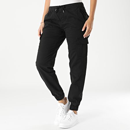 Urban Classics - Pantaloni Cargo neri da donna TB3626