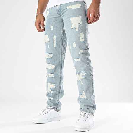 Urban Classics - Jeans straight fit TB6641 Blue Wash