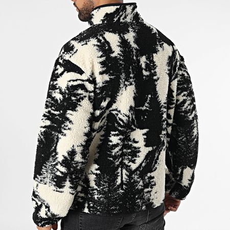 Napapijri - Argient A4HZJ Giacca in pile con zip nero beige