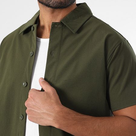 LBO - Set camicia a maniche corte e pantaloncini cargo 0270 Verde Khaki