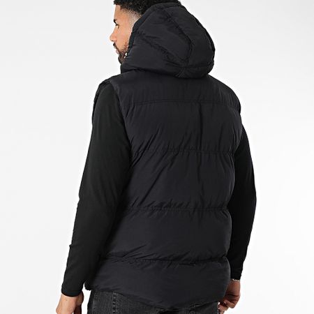 Geographical Norway - Giacca senza maniche con cappuccio nero