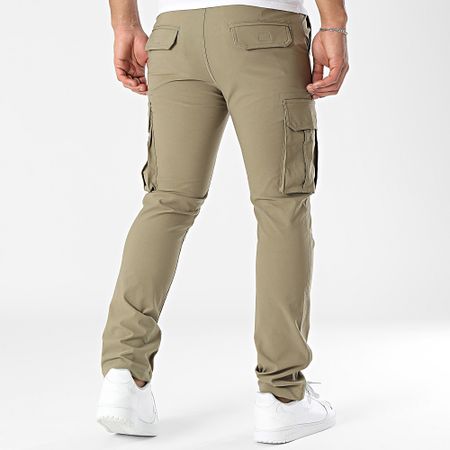 John H - Pantaloni Cargo verde cachi