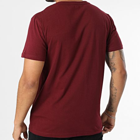 Tommy Hilfiger - Maglietta con logo a blocchi 3418 Bordeaux