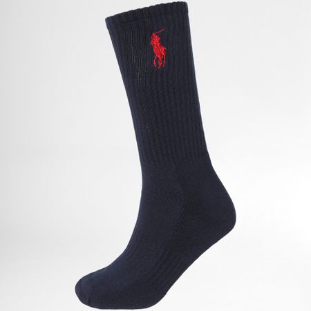 Polo Ralph Lauren - Confezione da 3 paia di calzini Original Player Navy White Grey Mottled