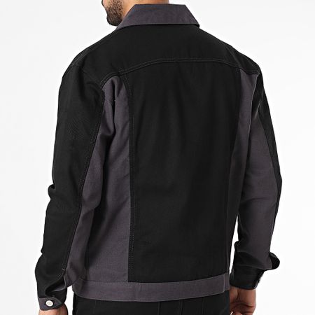 KZR - Set giacca e pantaloni cargo nero e grigio antracite