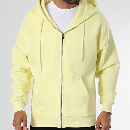 Classic Series - Felpa gialla con cappuccio e zip