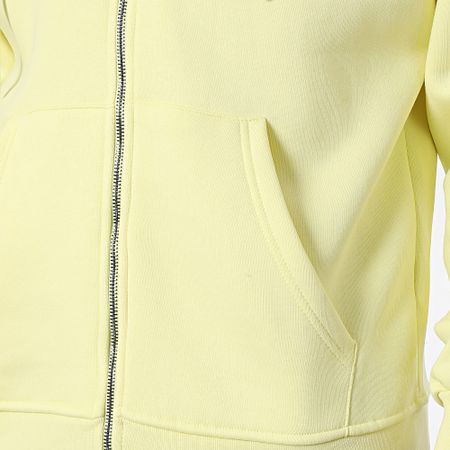 Classic Series - Felpa gialla con cappuccio e zip