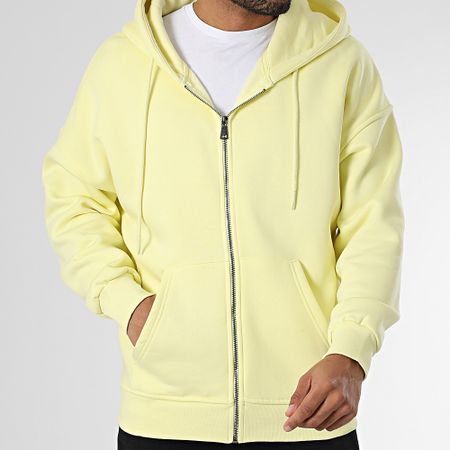 Classic Series - Felpa gialla con cappuccio e zip