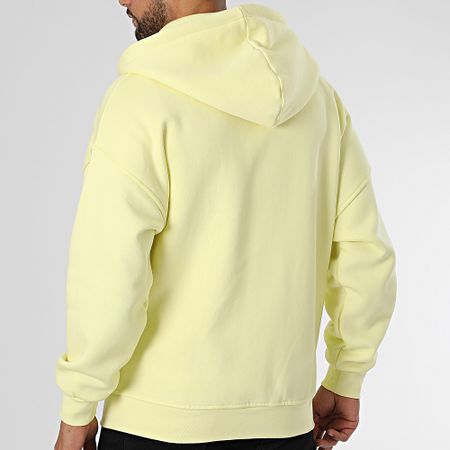 Classic Series - Felpa gialla con cappuccio e zip