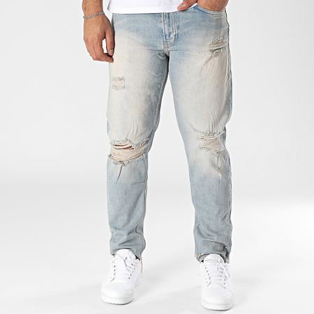 2Y Premium - Jeans slim Blu Denim Beige