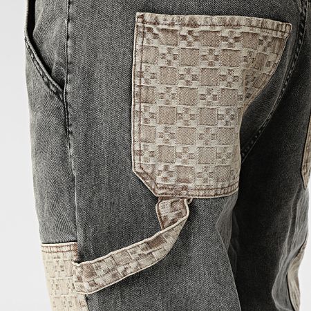 2Y Premium - Jeans Regular Grigio Antracite Beige