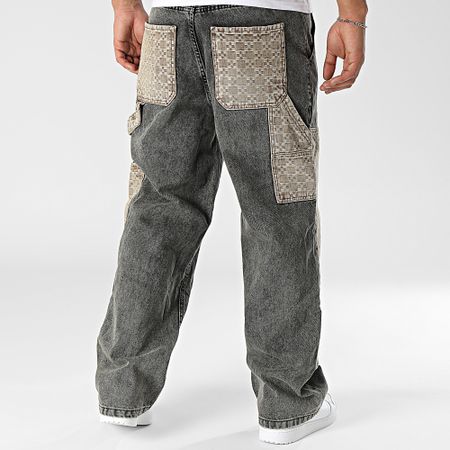 2Y Premium - Jeans Regular Grigio Antracite Beige