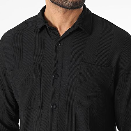 Classic Series - Set camicia e pantaloni neri a maniche lunghe