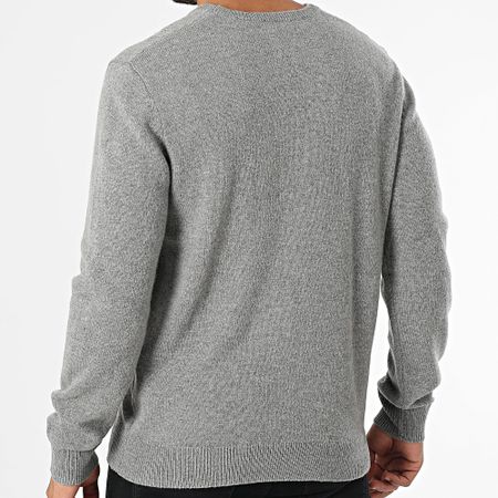 Levi's - A8618 Maglione grigio screziato con scollo a V
