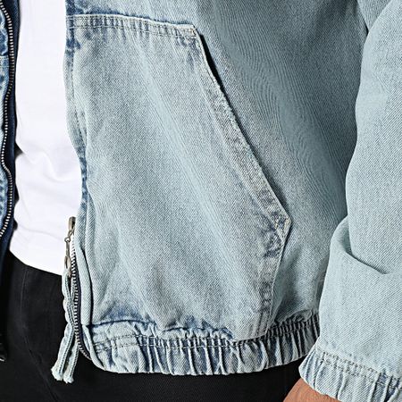 Classic Series - Giacca jeans con zip in denim blu