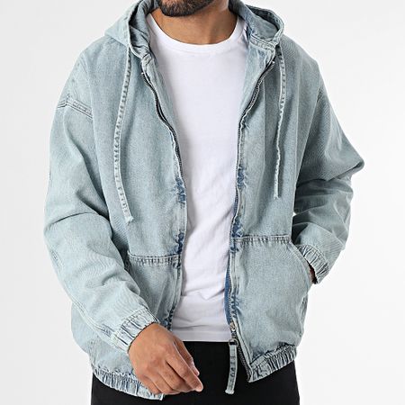Classic Series - Giacca jeans con zip in denim blu