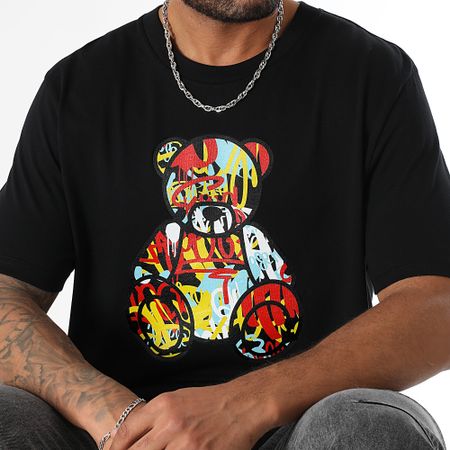 Teddy Yacht Club - Tee Shirt Oversize Large Art Series Classic Front Nero