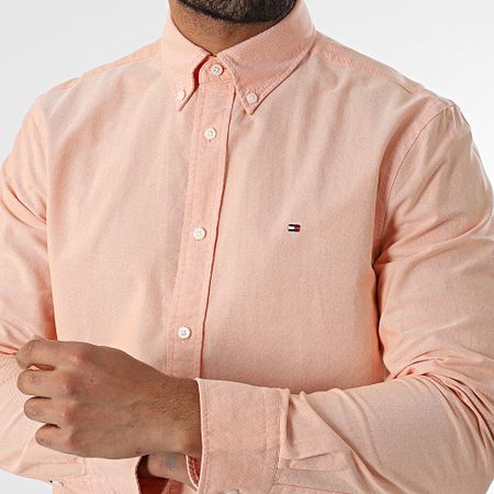Tommy Hilfiger - Camicia a maniche lunghe Solid Heritage Oxford 5774 Salmon