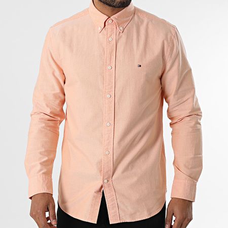 Tommy Hilfiger - Camicia a maniche lunghe Solid Heritage Oxford 5774 Salmon