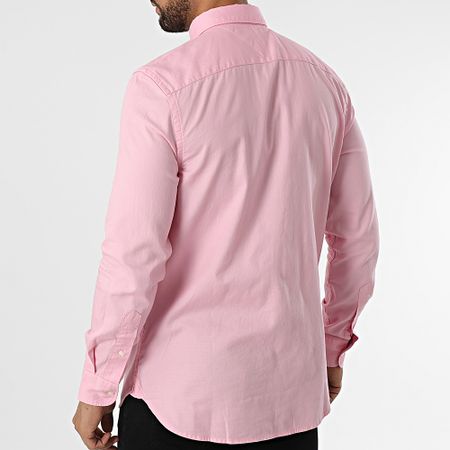 Tommy Hilfiger - Camicia Dobby a maniche lunghe 7578 Rosa