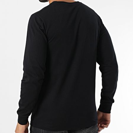 Luxury Lovers - Tee Shirt manica lunga serie Cuore a coste Small Rosso Nero