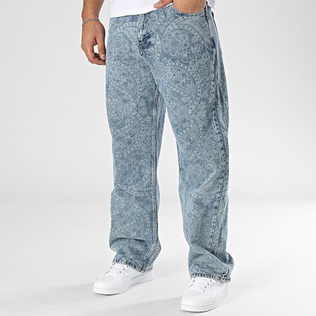 Ikao - Jeans regolari Bandana in denim blu