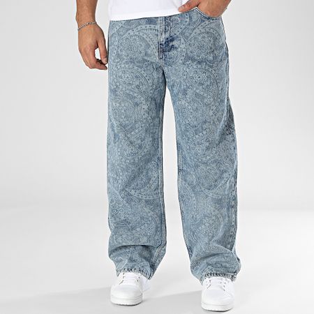 Ikao - Jeans regolari Bandana in denim blu