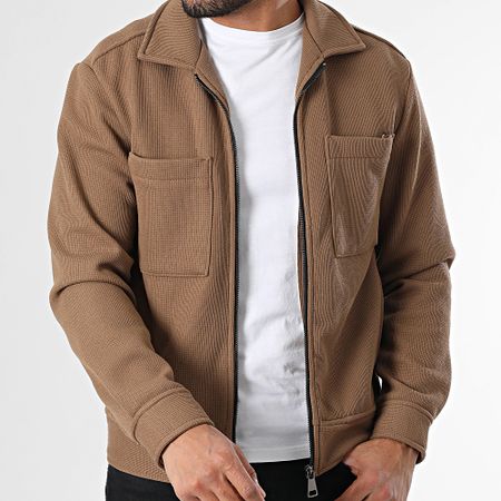 Uniplay - Giacca con zip color cammello