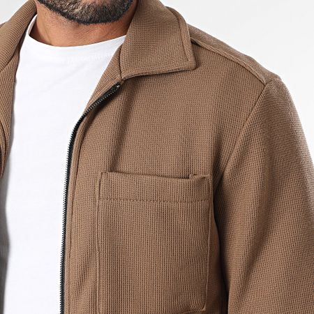 Uniplay - Giacca con zip color cammello