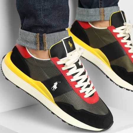 Polo Ralph Lauren - Scarpe da ginnastica Train 89 Verde Giallo Rosso