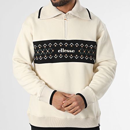 Ellesse - Sheridan SHY21417 Felpa Stand-up con collo a zip beige