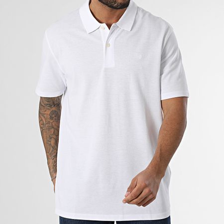 Jack And Jones - Polo Paulos a maniche corte bianco