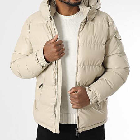 KZR - Cappotto beige con cappuccio