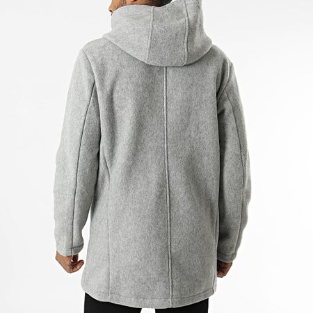 Uniplay - Giacca lunga con cappuccio grigio