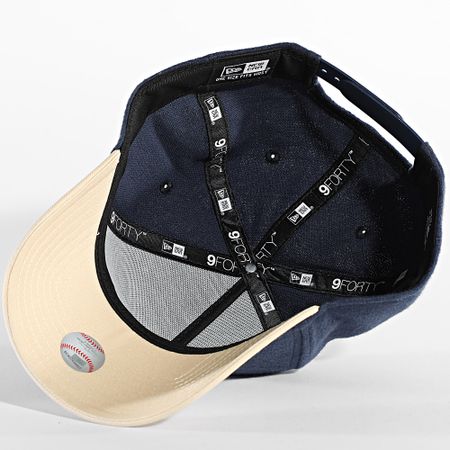 New Era - Cappello da baseball Moleskin Crown 9Forty NY 60586824 Navy Beige