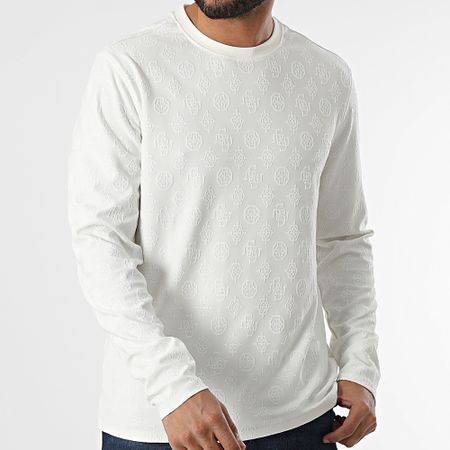 Guess - Maglietta a maniche lunghe M5RP16-KCFE2 Beige chiaro