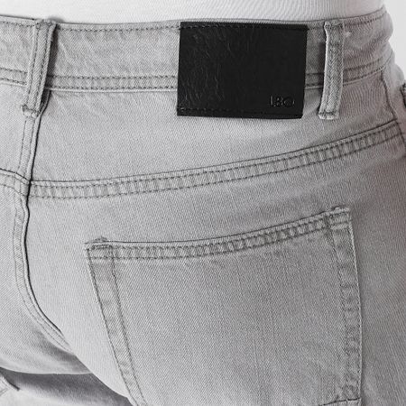 LBO - Pantaloncini di jeans rilassati e distrutti 0326 Grigio