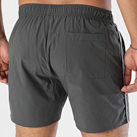 BOSS - Pantaloncini da bagno con bande iconiche 50515291 Grigio antracite