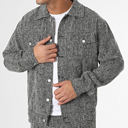Frilivin - Set giacca e pantaloni bianchi e neri