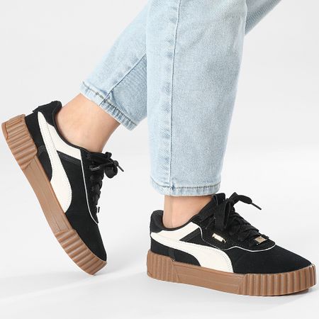 Puma - Scarpe da ginnastica Carina 3.0 Luxe SD Donna 400725 Puma Nero Bianco Caldo